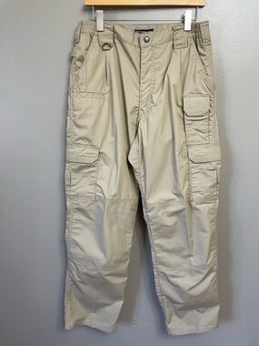 5.11 Tactical Mens Pants  Men's‎ 34x32 Khaki Ripstop Cargo Workwear